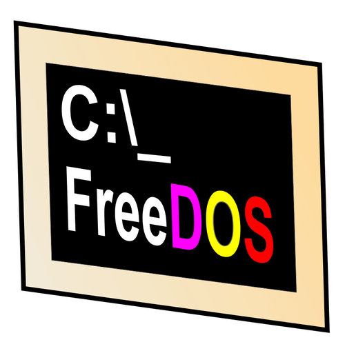 FreeDOS y su carpeta C que también está disponible en Windows 7