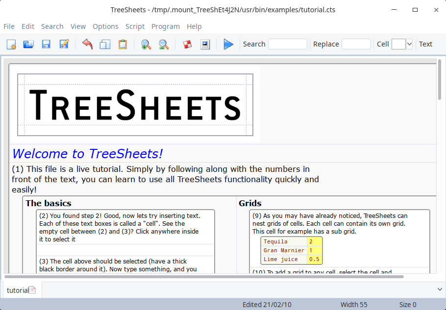 Treesheets